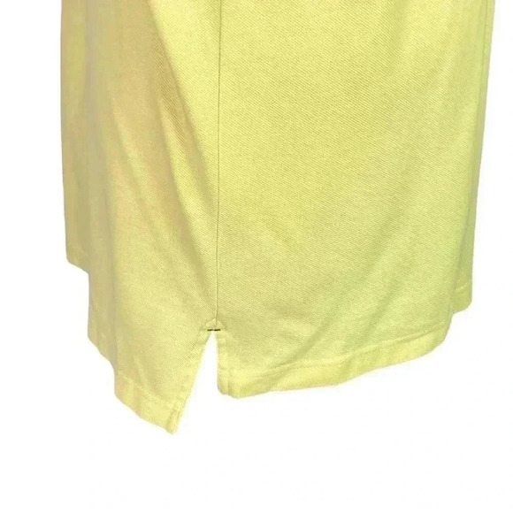 Tommy Hilfiger Mens XL Polo Mesh Shirt Short Sleeve Bottom-Up Cotton Yellow - Picture 5 of 8